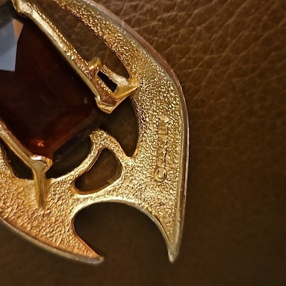 VTG SARAH COVENTRY 1963 Witchy Crystal Molten Topaz Pendant Rope Necklace - Picture 5 of 6